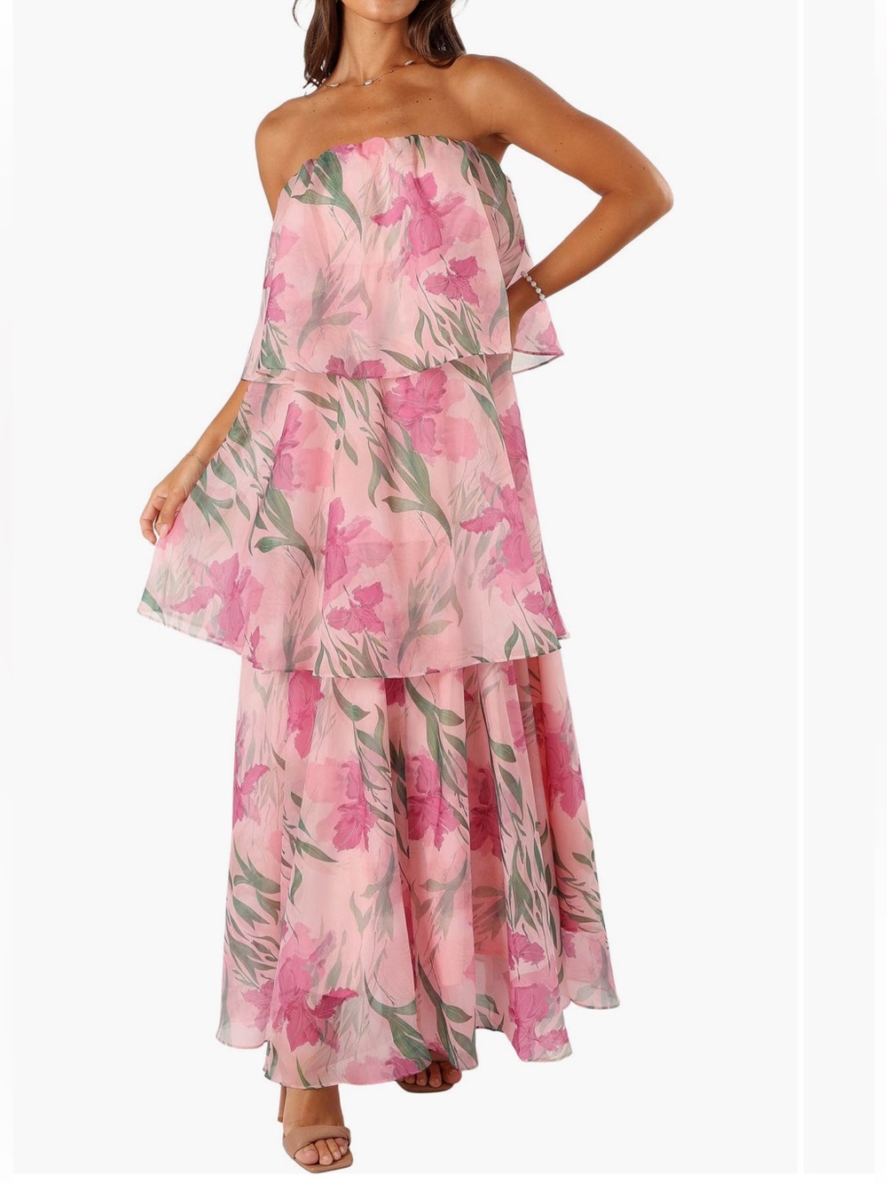 Bloom Floral Strapless
Maxi Dress